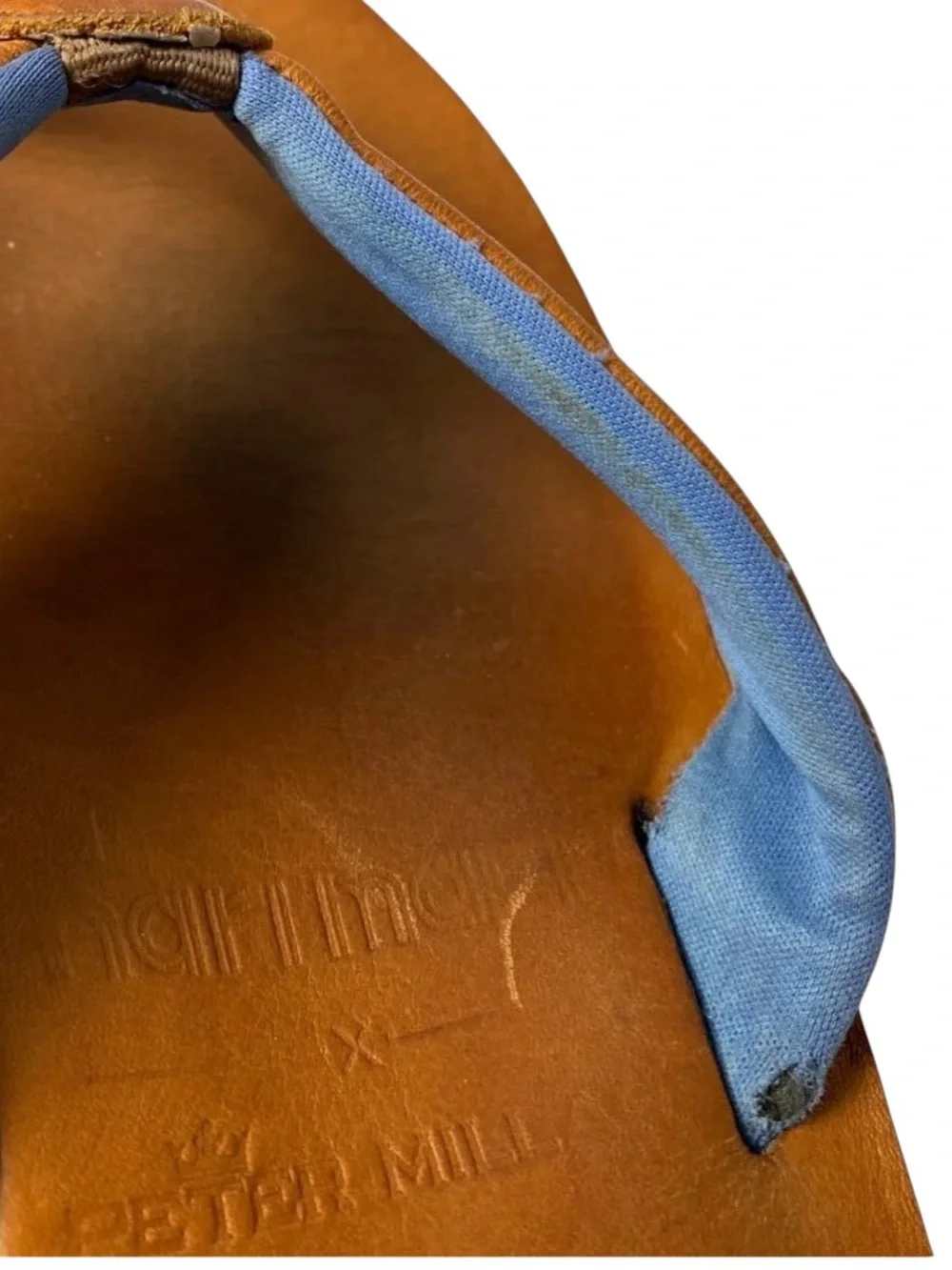 Hari Mari flip flop sandals brown leather men’s size 9.